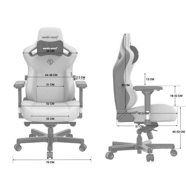 Крісло геймерське Anda Seat Kaiser 3 Orange Size L 000000937 фото