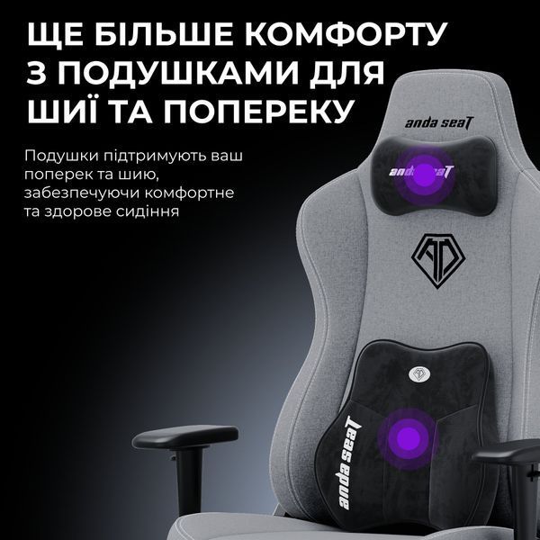 Кресло геймерское Anda Seat Novis Plus Black PVC Size XL 000002678 фото