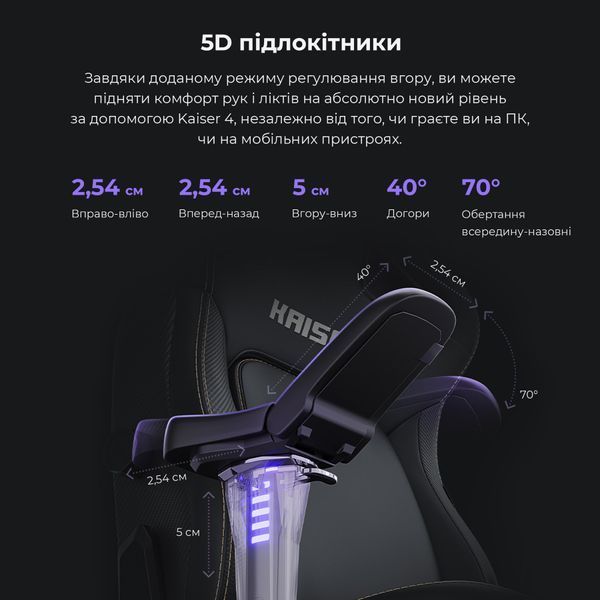 Крісло ігрове Anda Seat Kaiser 4 Cyber Green PVC Size XL 000002459 фото