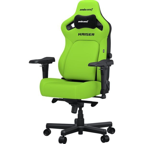Крісло ігрове Anda Seat Kaiser 4 Cyber Green PVC Size XL 000002459 фото
