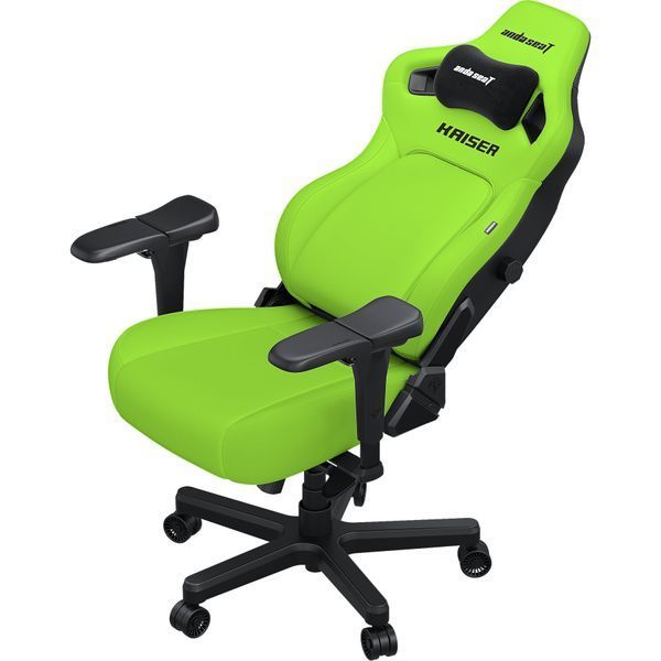 Крісло ігрове Anda Seat Kaiser 4 Cyber Green PVC Size XL 000002459 фото