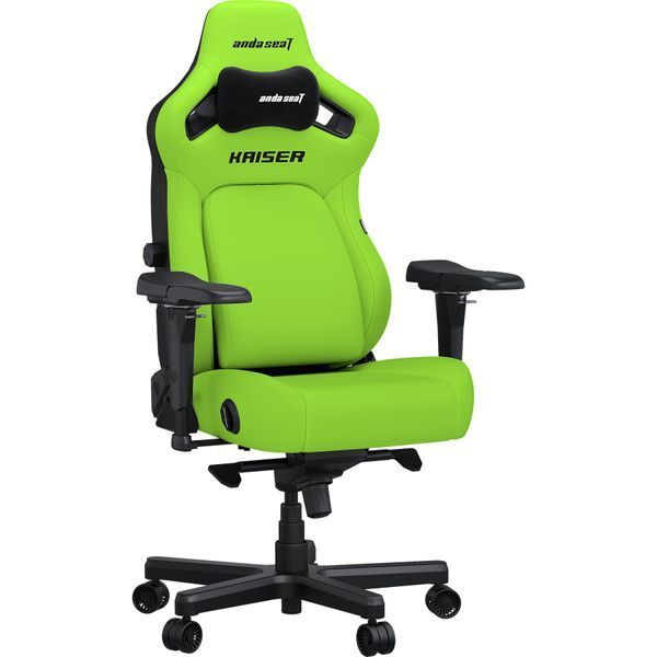 Крісло ігрове Anda Seat Kaiser 4 Cyber Green PVC Size XL 000002459 фото