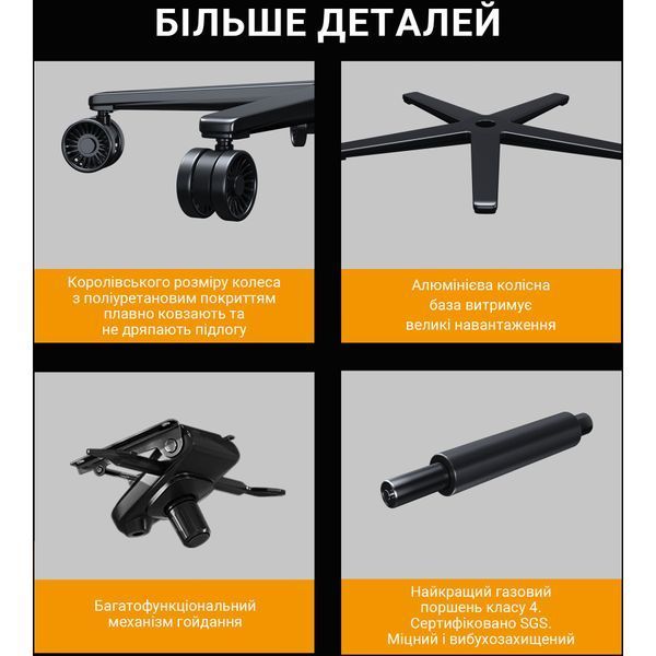Крісло геймерське Anda Seat Kaiser 2 Pro Grey Fabric Size XL 000001585 фото