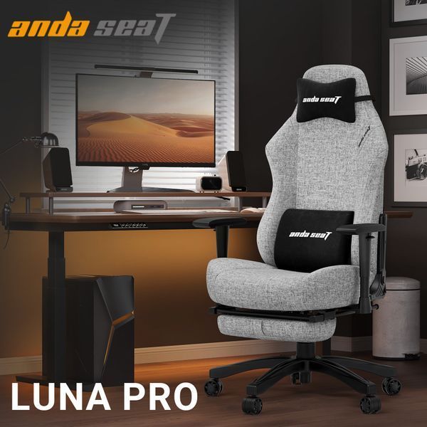 Крісло ігрове Anda Seat Luna Pro Gray Fabric Size L 000002187 фото