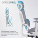 Крісло офісне OfficePro Skyline OC680-W-DG-DG 000002851 фото 10