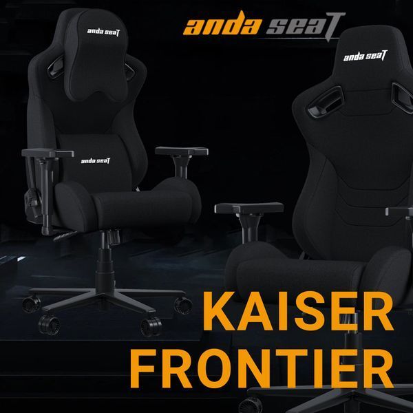 Кресло геймерское Anda Seat Kaiser Frontier Fabric Black Size XL 000002484 фото