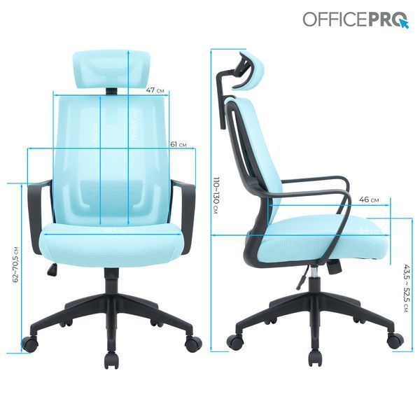 Кресло офисное OfficePro Harmony OC310-B-BL-BL 000002211 фото
