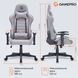Крісло геймерське GamePro GC575FG Fabric Gray 000001795 фото 19