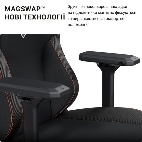 Крісло геймерське Anda Seat Kaiser 3 Black Fabric Size XL 000000519 фото