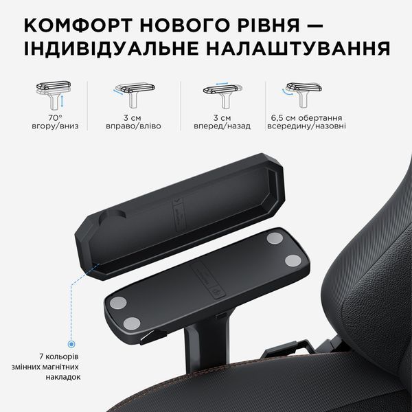 Крісло геймерське Anda Seat Kaiser 3 Black Fabric Size XL 000000519 фото