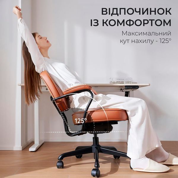 Крісло офісне Sihoo L3 PVC Brown 000002896 фото