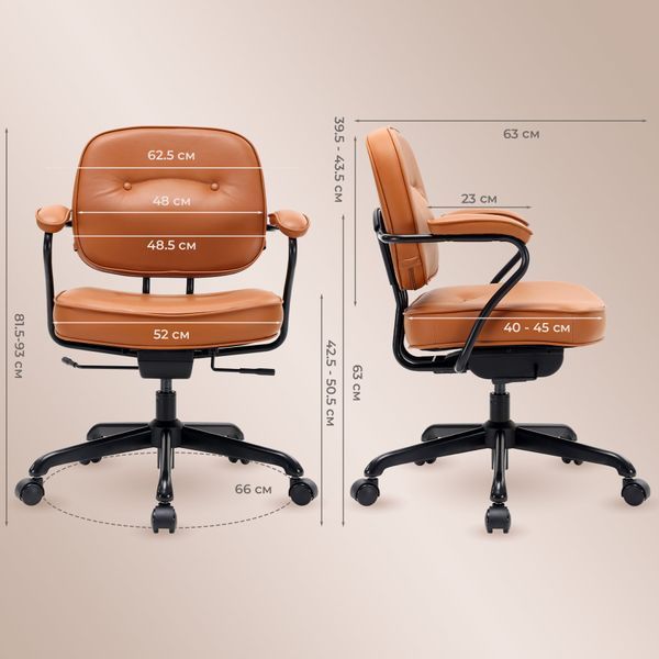 Крісло офісне Sihoo L3 PVC Brown 000002896 фото