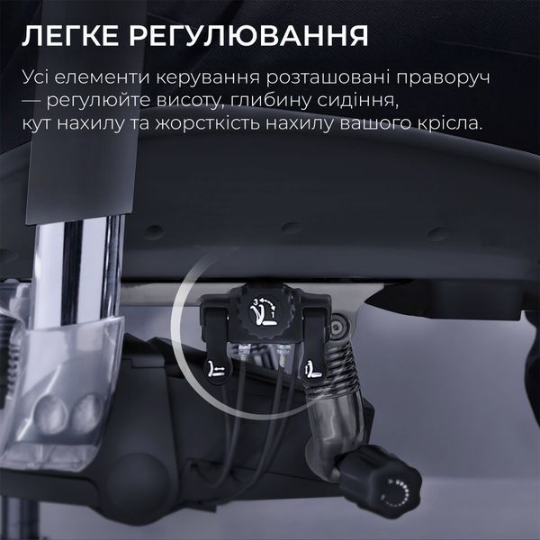 Крісло офісне Sihoo DORO S300 Mesh Light Grey 000002469 фото