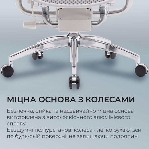 Крісло офісне Sihoo DORO S300 Mesh Light Grey 000002469 фото