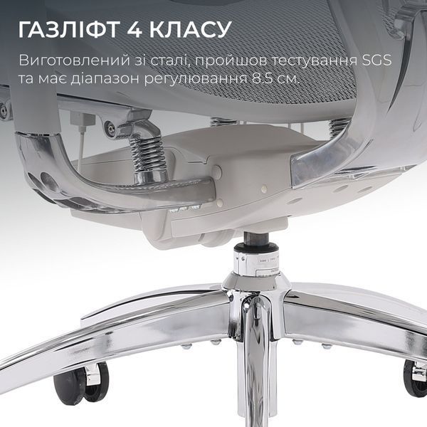 Крісло офісне Sihoo DORO S300 Mesh Light Grey 000002469 фото