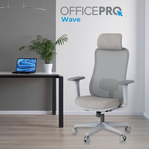 Кресло офисное OfficePro Wave OC599-G-G-G 000002224 фото Кресло офисное OfficePro Wave OC599-G-G-G 000002224 фото