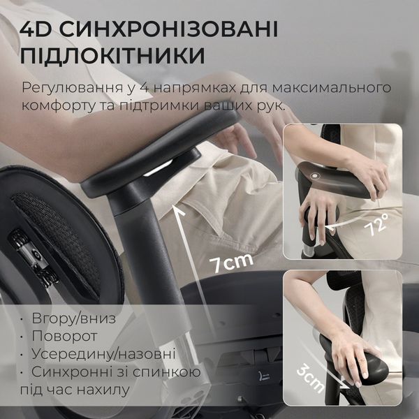 Кресло офисное Sihoo DORO S100 Mesh Black 000002470 фото