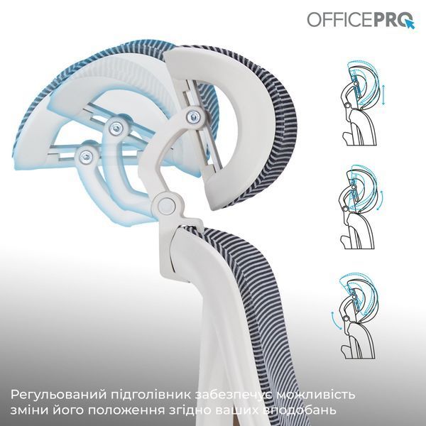 Крісло офісне Officepro Atlas OC630-W-DG-DG 000002480 фото