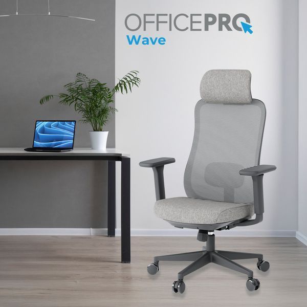 Крісло офісне OfficePro Wave OC599-B-DG-DG 000002223 фото