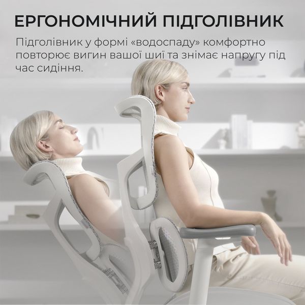 Крісло офісне Sihoo DORO S100 Mesh White 000002471 фото