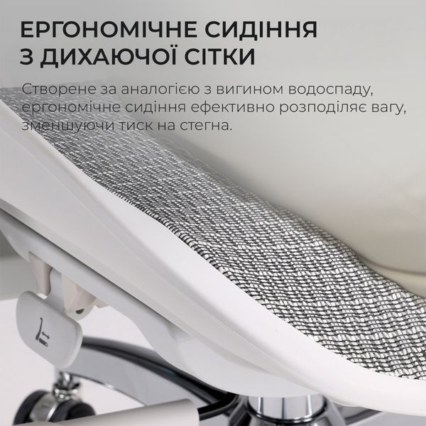 Крісло офісне Sihoo DORO S100 Mesh White 000002471 фото