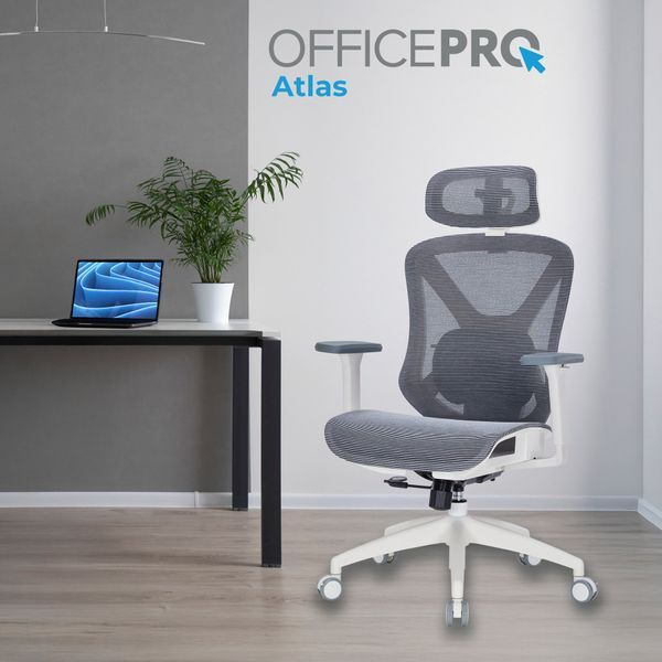 Крісло офісне Officepro Atlas OC630-W-DG-DG 000002480 фото