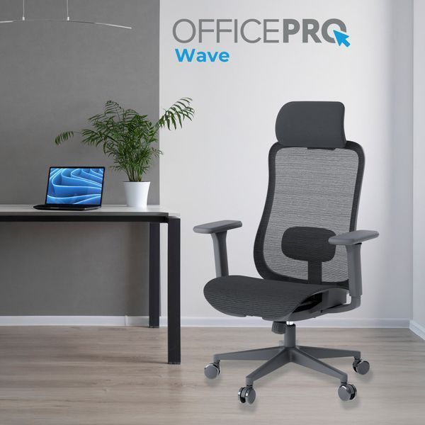 Крісло офісне OfficePro Wave OC670-B-B-B 000002226 фото