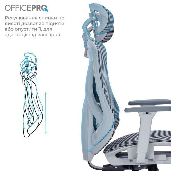 Крісло офісне OfficePro Atlas OC630-G-DG-DG 000002479 фото