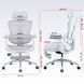 Крісло офісне з підставкою для ніг Sihoo DORO C300L Mesh White with footrest 000002835 фото 18