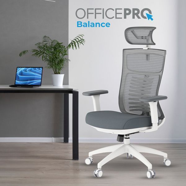 Кресло офисное OfficePro Balance OC550-W-DG-DG 000002214 фото