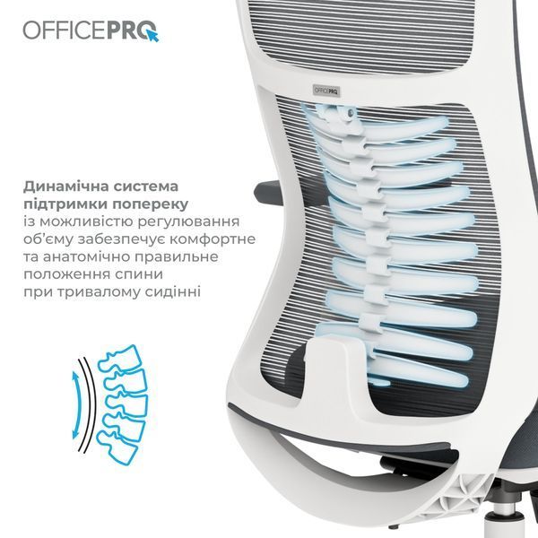 Кресло офисное OfficePro Balance OC550-W-DG-DG 000002214 фото