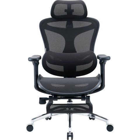Крісло офісне з підставкою для ніг Sihoo DORO C300L Mesh Black with footrest 000002834 фото