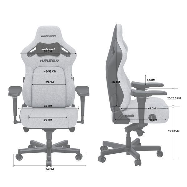 Кресло геймерское Anda Seat Kaiser 4 Violet Size L 000001788 фото