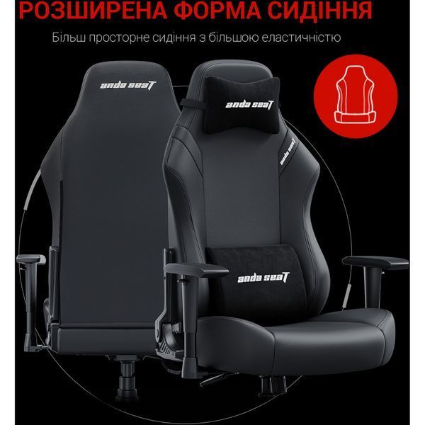 Крісло геймерське Anda Seat Luna Black Size L 000001816 фото