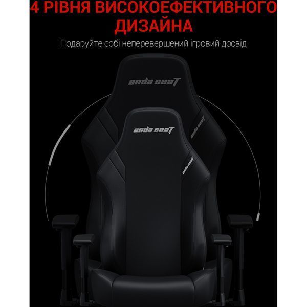 Крісло геймерське Anda Seat Luna Black Size L 000001816 фото