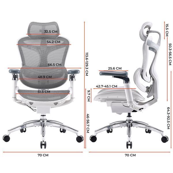 Кресло офисное Sihoo DORO C300 Pro Mesh White 000002465 фото