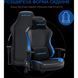 Крісло ігрове Anda Seat Luna Color Size L Black/Blue PVC 000001532 фото 13