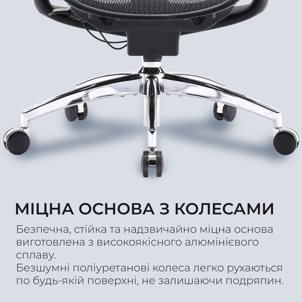 Крісло офісне Sihoo DORO C300 Pro Mesh Black 000002464 фото