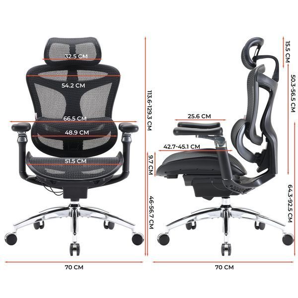 Крісло офісне Sihoo DORO C300 Pro Mesh Black 000002464 фото