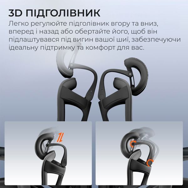 Крісло офісне з підставкою для ніг Sihoo DORO C300 Pro Mesh Black with footrest 000002832 фото