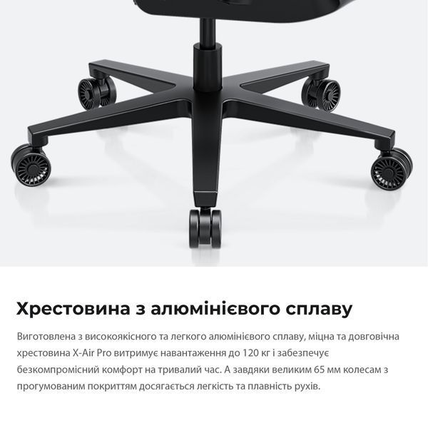 Крісло геймерське Anda Seat X-Air Pro Size XL Mesh Space Black 000001949 фото