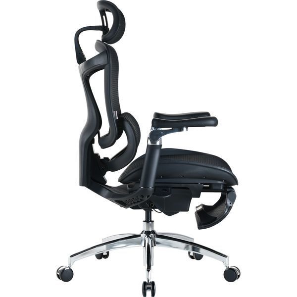 Крісло офісне з підставкою для ніг Sihoo DORO C300 Pro Mesh Black with footrest 000002832 фото