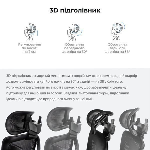 Крісло геймерське Anda Seat X-Air Pro Size XL Mesh Space Black 000001949 фото