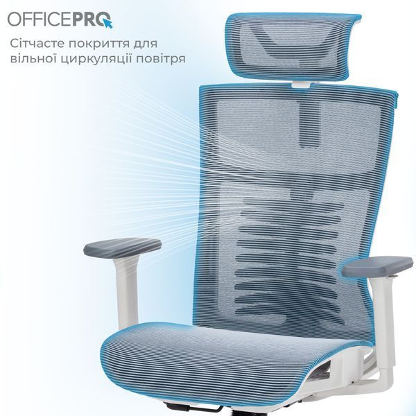 Крісло офісне OfficePro Balance OC620-W-DG-DG 000002238 фото