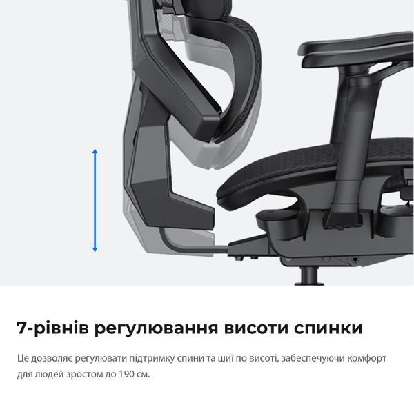 Крісло геймерське Anda Seat X-Air Pro Size XL Mesh Gray 000002192 фото