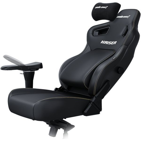 Крісло геймерське Anda Seat Kaiser 4 Black PVC Size L 000001780 фото