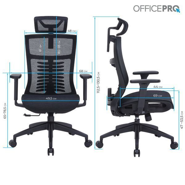 Крісло офісне OfficePro Balance OC620-B-B-B 000002235 фото