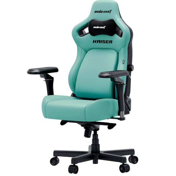 Крісло геймерське ігрове Anda Seat Kaiser 4 V2 Size XL Green PVC 000002785 фото