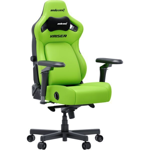 Крісло геймерське ігрове Anda Seat Kaiser 4 V2 Size XL Cyber Green PVC 000002791 фото