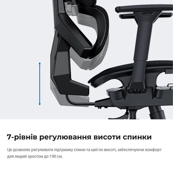 Крісло геймерське Anda Seat X-Air Mega Size XL Mesh Gray 000002191 фото